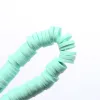 4*1mm soft ceramic pieces mint green jewelry accessories spacer necklace bracelet accessories beads details Picture